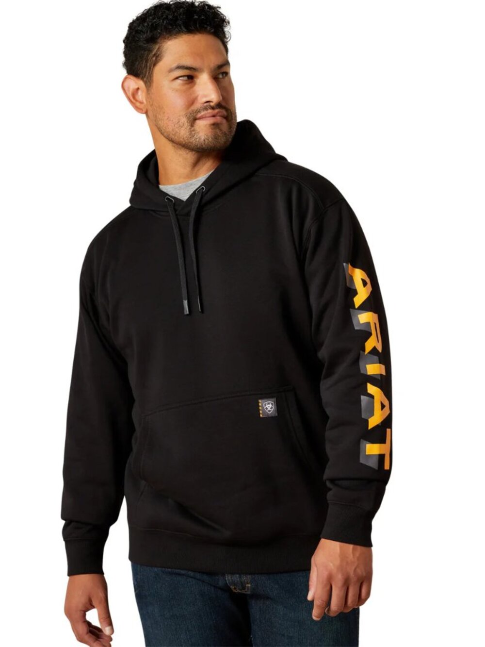 Men's Ariat Rebar Lightweight Logo Hoodie | NWT
